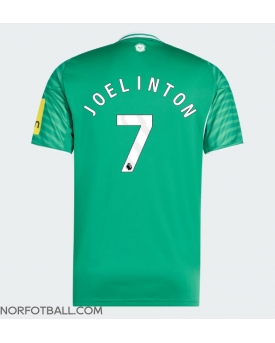 Billige Fotballdrakt Newcastle United Joelinton #7 Replika Bortedrakt 2025-26 Kortermet